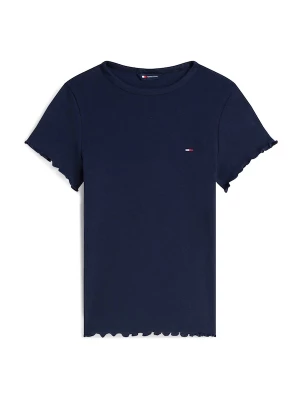 Foto van product Tommy Jeans Shirt 'Ruffle Trim Slim' nachtblauw