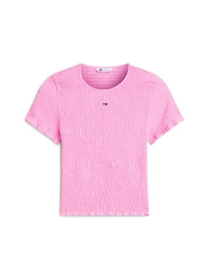 Foto van product Tommy Jeans Shirt 'Smock Flag Embroidery Slim' pink