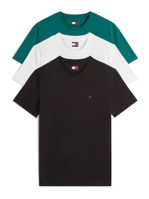 Foto van product Tommy Jeans Shirt 'Tommy Flag Extra Slim T' petrol / zwart / wit