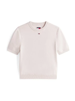 Foto van product Tommy Jeans Sweatshirt 'ESSENTIAL' lichtbeige / navy / rood / wit