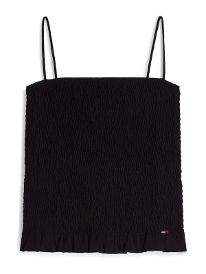 Foto van product Tommy Jeans Top 'Smock Slim Strap' zwart