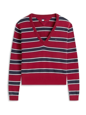 Foto van product Tommy Jeans Trui 'Essential' navy / donkerrood / natuurwit