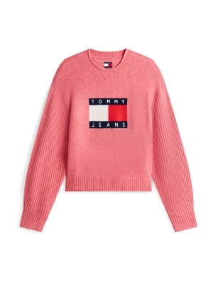 Foto van product Tommy Jeans Trui marine / lichtroze / donkerrood / wit