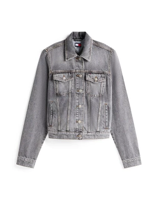 Foto van product Tommy Jeans Tussenjas 'CLSSC' grey denim / lichtrood / wit