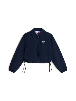 Foto van product Tommy Jeans Tussenjas 'Seersucker Drawstring Hem Relaxed Coach' donkerblauw