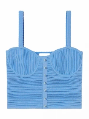 Foto van product Top CLAUDIE PIERLOT lichtblauw gemêleerd