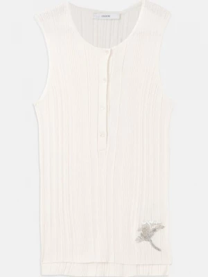 Foto van product Top Erdem zandkleur