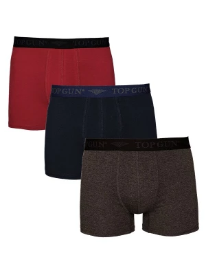 Foto van product TOP GUN Boxershorts marine / grijs gemêleerd / bordeaux / zwart