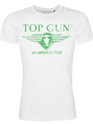 Foto van product TOP GUN Shirt 'Beach' limoen / wit