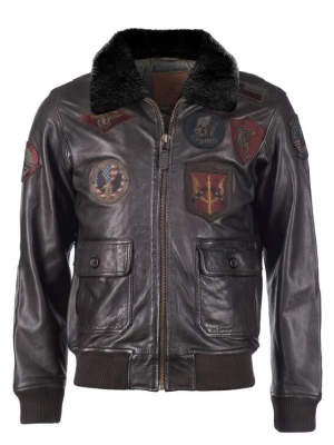 Foto van product TOP GUN Tussenjas donkerbruin / gemengde kleuren / wit
