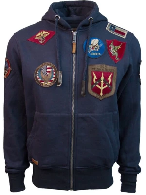 Foto van product TOP GUN Tussenjas 'TGD1707' navy / bruin / rood