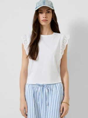 Foto van product Top met broderie anglaise QS wit