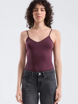 Foto van product Top met elastische spaghettibandjes QS rood