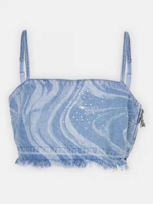 Foto van product Top Patrizia Pepe lichtblauw denim