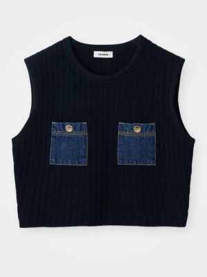 Foto van product Top Sandro donkerblauw