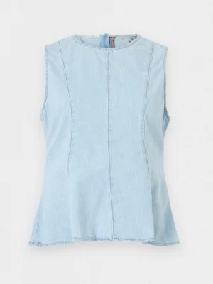 Foto van product Top Topshop lichtblauw denim