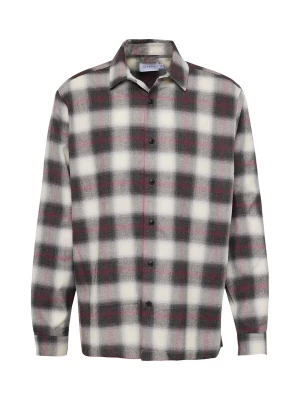 Foto van product TOPMAN Overhemd donkergrijs / donkerroze / wit