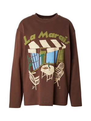 Foto van product TOPSHOP Shirt beige / azuur / chocoladebruin / kiwi