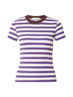 Foto van product TOPSHOP Shirt 'SALLY' chocoladebruin / violetblauw / wit
