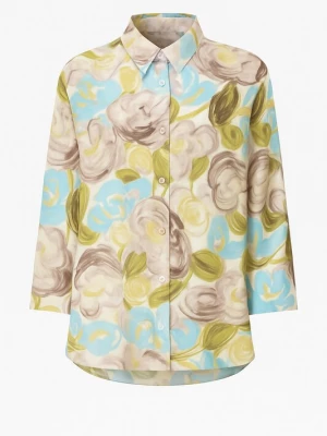 Foto van product Touche Prive Blouse beige / turquoise / greige / groen Touché Privé