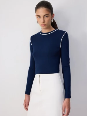 Foto van product Touche Prive Shirt marine / wit Touché Privé