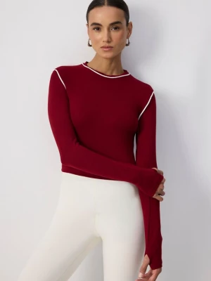 Foto van product Touche Prive Shirt robijnrood / wit Touché Privé