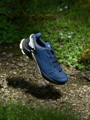 Foto van product Trail hardloopschoenen Salomon donkerblauw