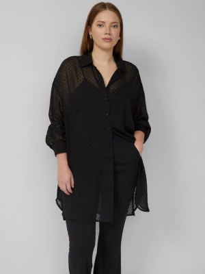 Foto van product Transparante lange blouse QS zwart