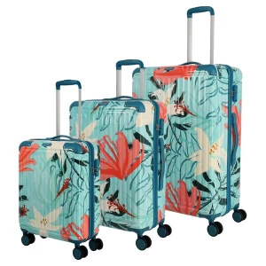 Foto van product TRAVELITE Kofferset crème / turquoise / rood / zwart