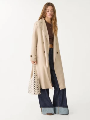 Foto van product Trenchcoat Stradivarius beige mêleerd