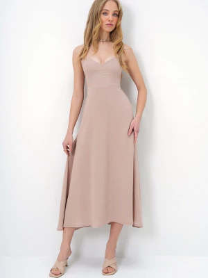 Foto van product Trend Alaçatı Stili Cocktailjurk beige