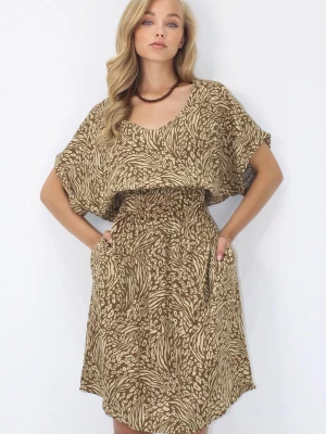 Foto van product Trend Alaçatı Stili Jurk cappuccino / donkerbruin