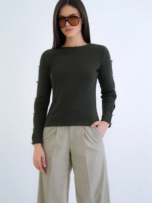 Foto van product Trend Alaçatı Stili Shirt donkergroen