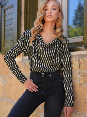 Foto van product Trend Alaçatı Stili Shirt groen / zwart / wit