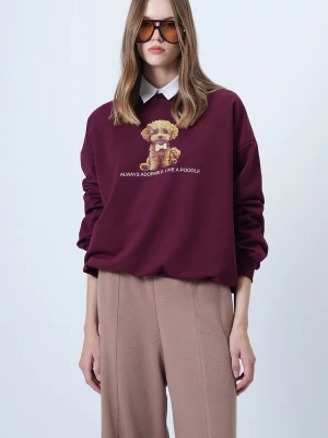 Foto van product Trend Alaçatı Stili Sweatshirt crème / cognac / bordeaux / wit
