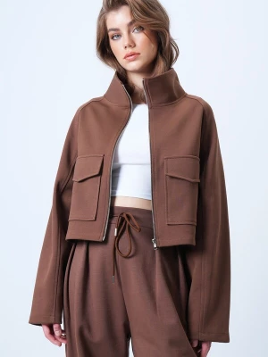 Foto van product Trend Alaçatı Stili Tussenjas bruin
