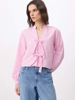 Foto van product Trendyol Blouse antraciet / lichtroze / wit