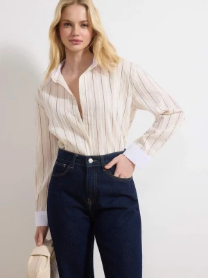 Foto van product Trendyol Blouse bruin / wit / wolwit