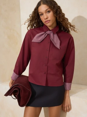 Foto van product Trendyol Blouse kersrood / wit