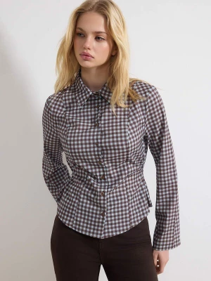 Foto van product Trendyol Blouse lichtblauw / aubergine / mauve