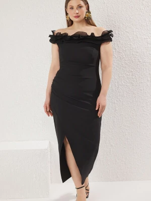 Foto van product Trendyol Curve Cocktailjurk zwart