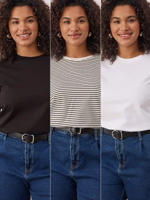 Foto van product Trendyol Curve Shirt zwart / wit