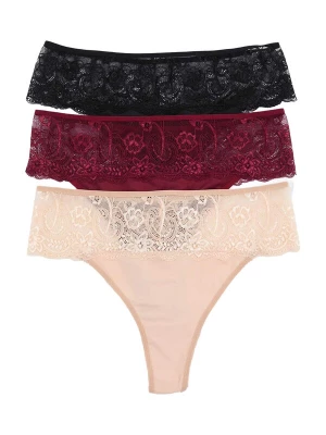 Foto van product Trendyol Curve String nude / merlot / zwart