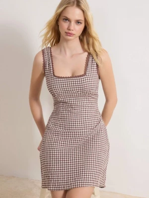 Foto van product Trendyol Jurk bruin / wit