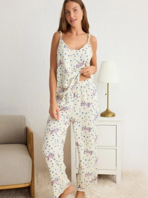 Foto van product Trendyol Pyjama chamois / marine / lichtblauw / oudroze
