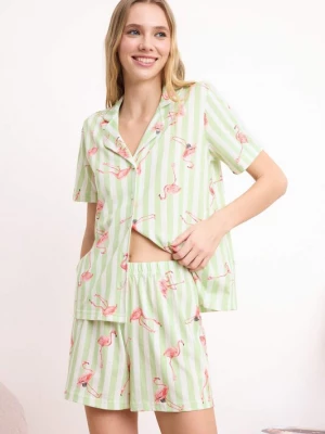 Foto van product Trendyol Pyjama crème / lichtgroen / rosa