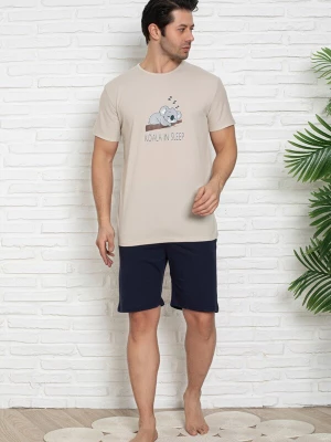 Foto van product Trendyol Pyjama kort beige / nachtblauw / chocoladebruin / grijs