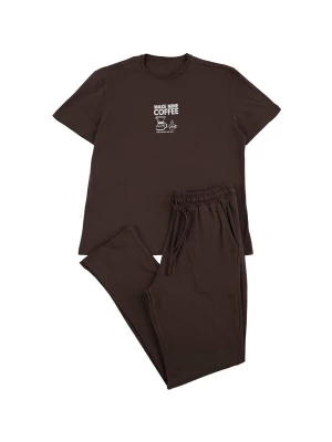 Foto van product Trendyol Pyjama lang bruin / wit