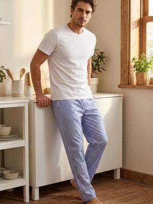 Foto van product Trendyol Pyjama lang lichtblauw / wit