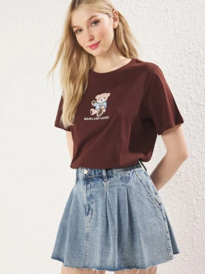 Foto van product Trendyol Shirt beige / blauw / bruin